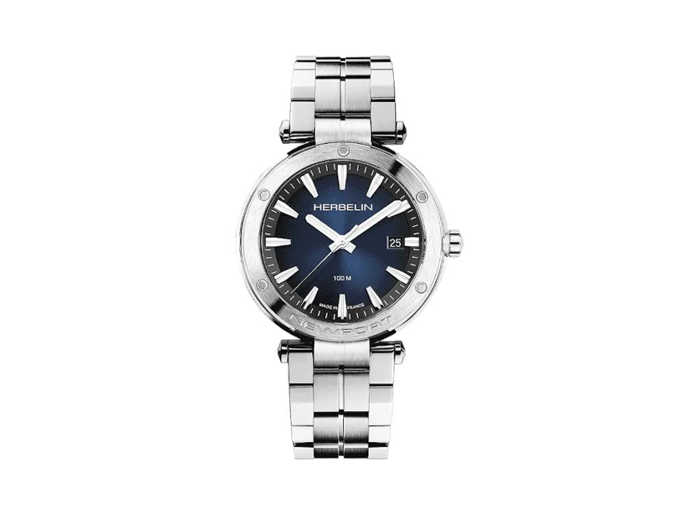 Reloj de Cuarzo Herbelin Newport, Acero Inoxidable 316L, Azul, 40.5 mm, 12288B15