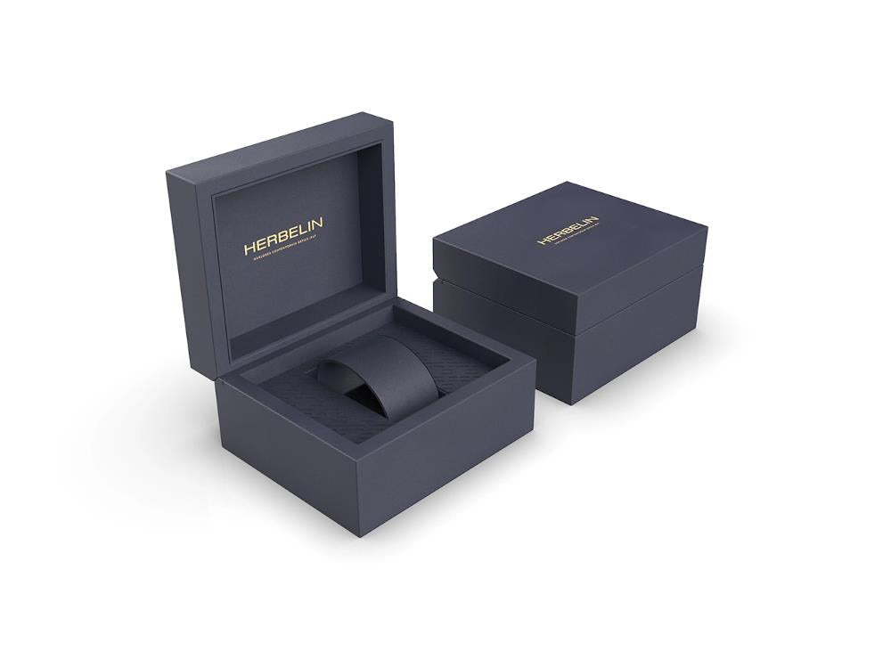 Reloj de Cuarzo Herbelin Newport, Acero Inoxidable 316L, Azul, 40.5 mm, 12288B15