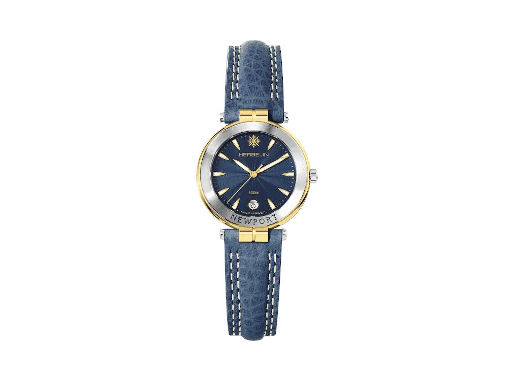 Reloj de Cuarzo Herbelin Newport, Acero Inoxidable 316L, Azul, 29 mm, 14255T35