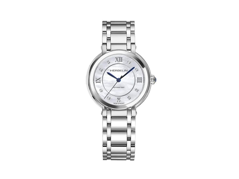 Reloj Automático Herbelin Galet, SW 200-1, 33.5 mm, Plata, 1630B59