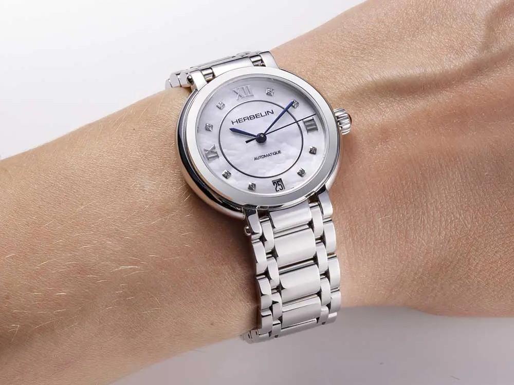 Reloj Automático Herbelin Galet, SW 200-1, 33.5 mm, Plata, 1630B59