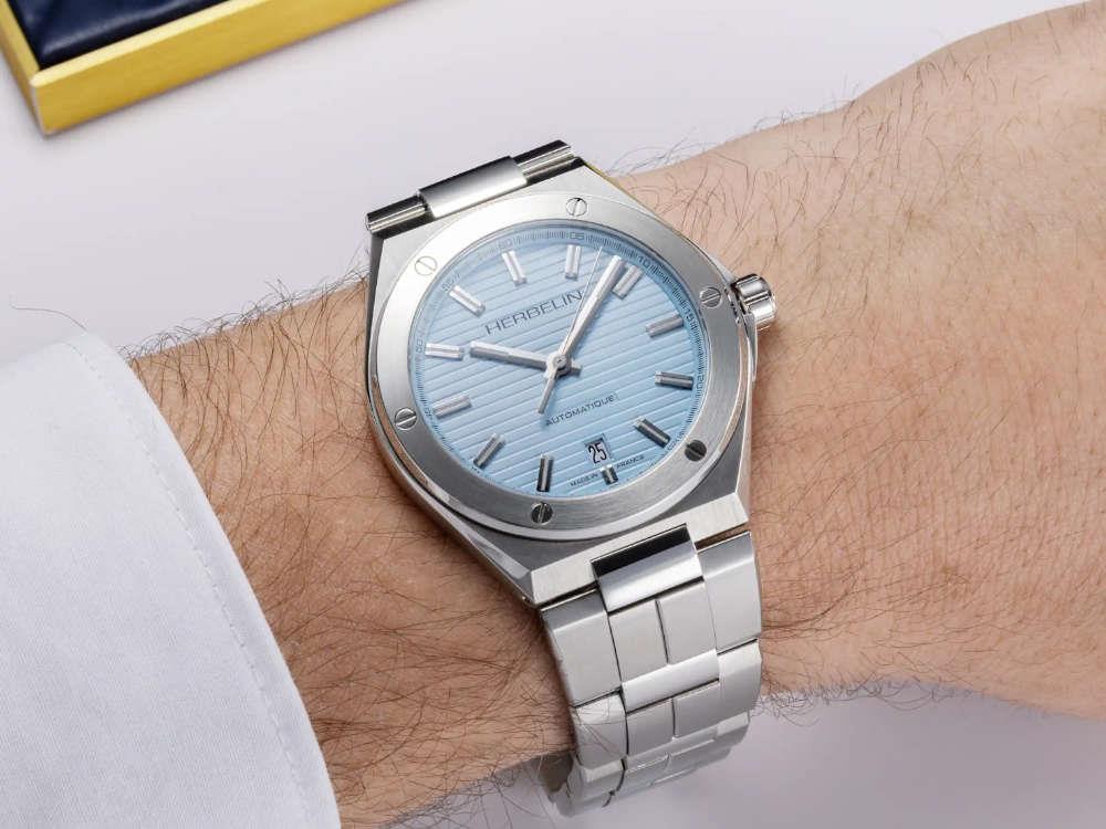 Reloj Automático Herbelin Cap Camarat, Acero Inoxidable, Azul, 40.5 mm, 1645B25