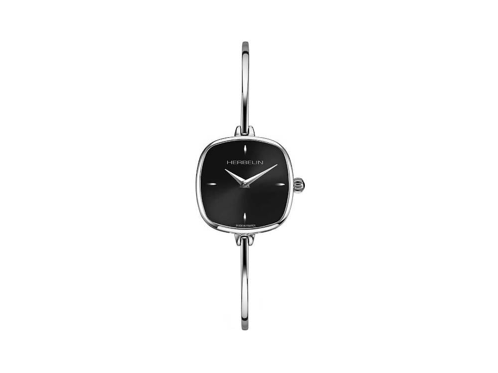 Reloj de Cuarzo Herbelin Fil, Acero Inoxidable 316L, Negro, 24 mm, 17207B14