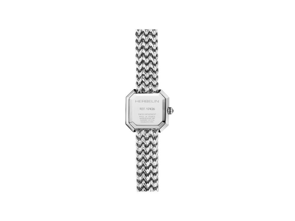 Reloj de Cuarzo Herbelin Octogone, Acero Inoxidable 316L, Negro, 22 mm, 17436B49