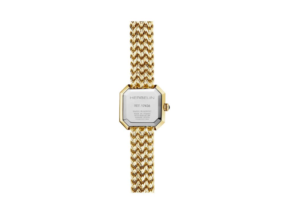 Reloj de Cuarzo Herbelin Octogone, Acero Inoxidable, Blanco, 22 mm, 17436BP19