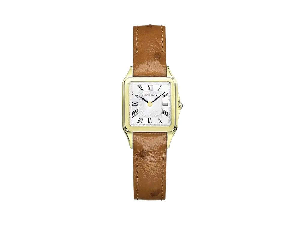 Reloj de Cuarzo Herbelin Luna, Acero Inoxidable 316L, Blanco, 24 mm, 17457P01GD