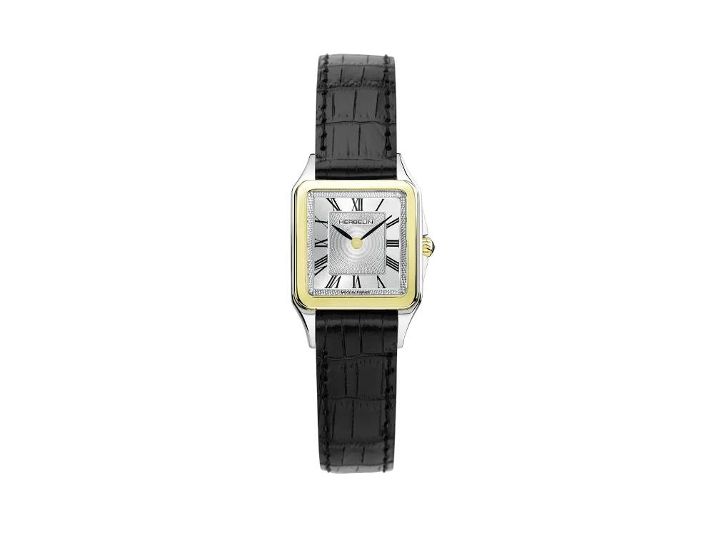 Reloj de Cuarzo Herbelin Luna, Acero Inoxidable 316L, Blanco, 24 mm, 17457T01