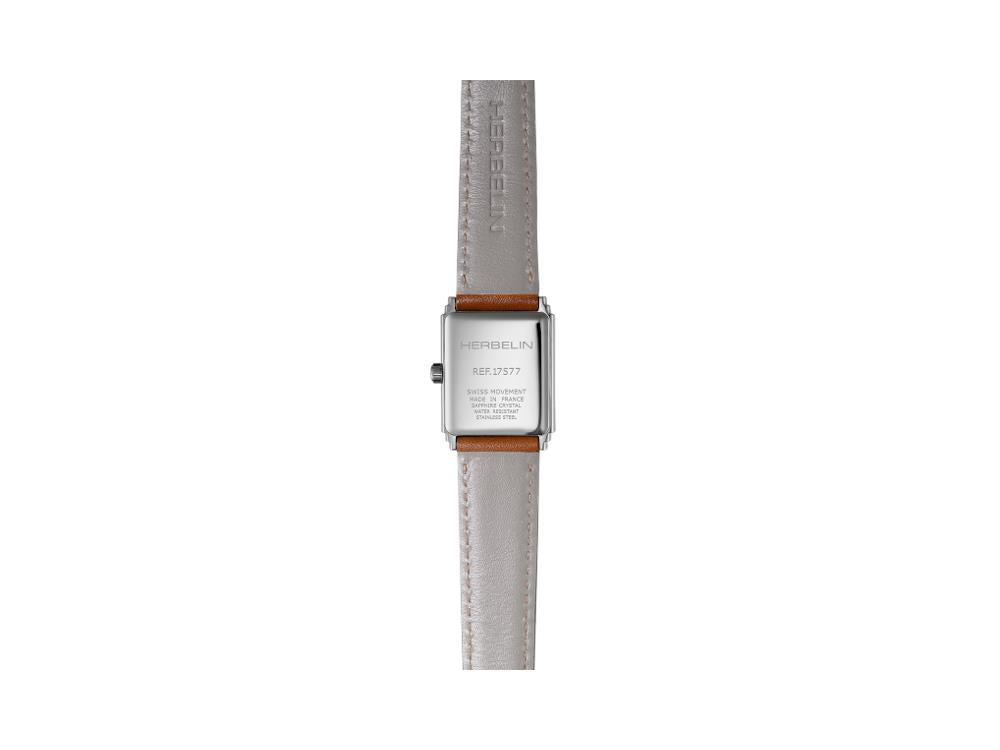 Reloj de Cuarzo Herbelin Art Déco, Plata, 29,5 mm, 17577AP22GD