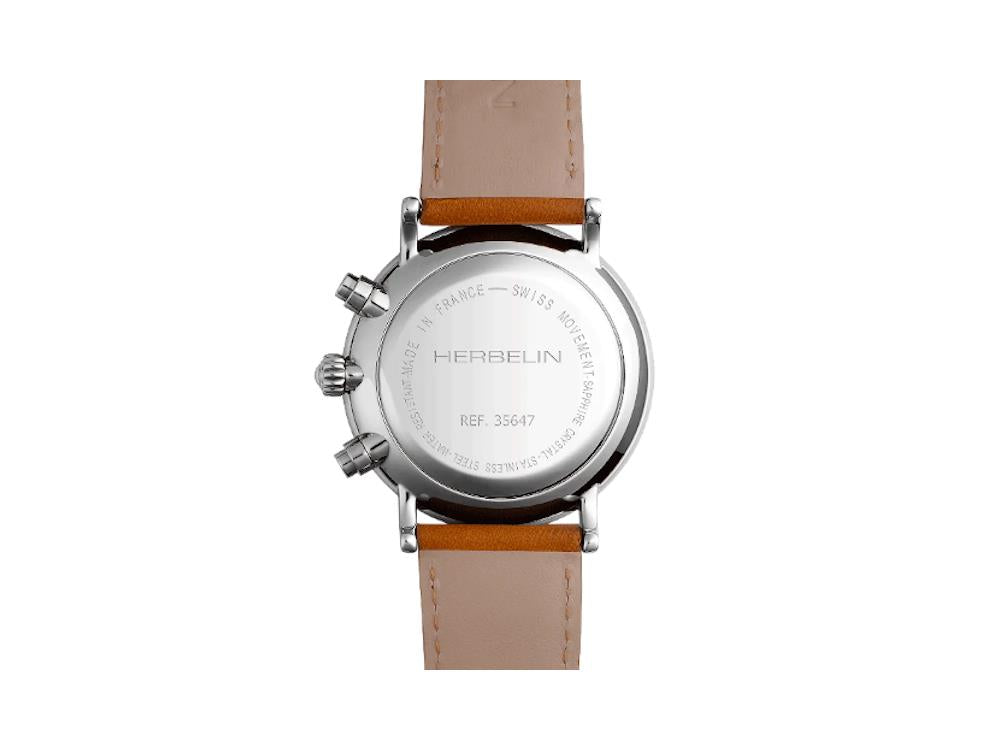 Reloj de Cuarzo Herbelin Inspiration, Acero Inoxidable 316L, Crema,35647AP12GD
