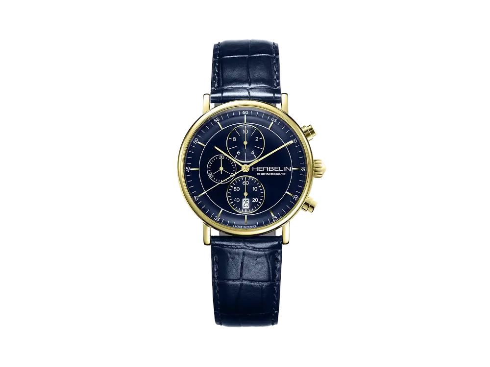 Reloj de Cuarzo Herbelin Inspiration, Acero Inoxidable 316L, Azul,35647P15