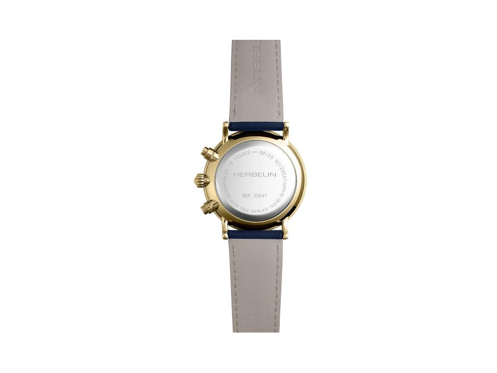 Reloj de Cuarzo Herbelin Inspiration, Acero Inoxidable 316L, Azul,35647P15