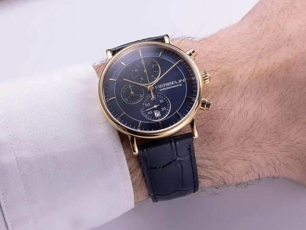 Reloj de Cuarzo Herbelin Inspiration, Acero Inoxidable 316L, Azul,35647P15