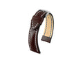 Correa Hirsch Piel de becerro Heavy Calf , Marrón, Blanco, 22 mm, 01475010-2-22