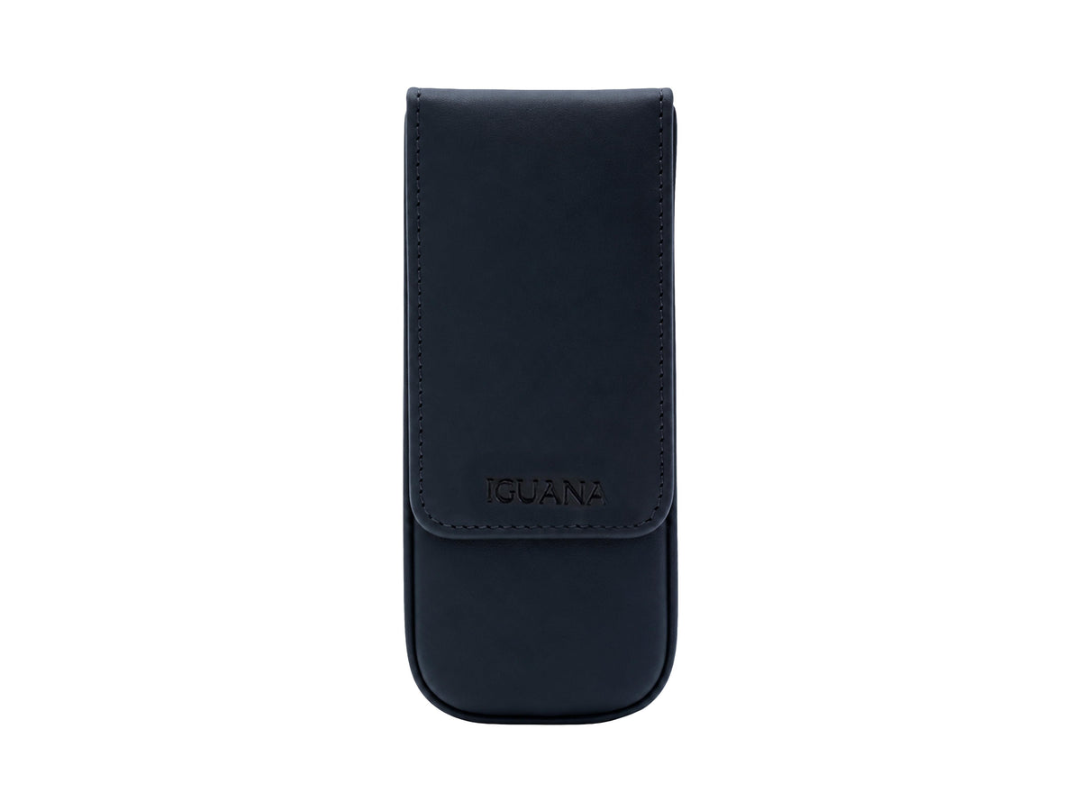 Estuche Iguana Negro para 3 piezas de escritura, PEN-CASE-BLACK-3