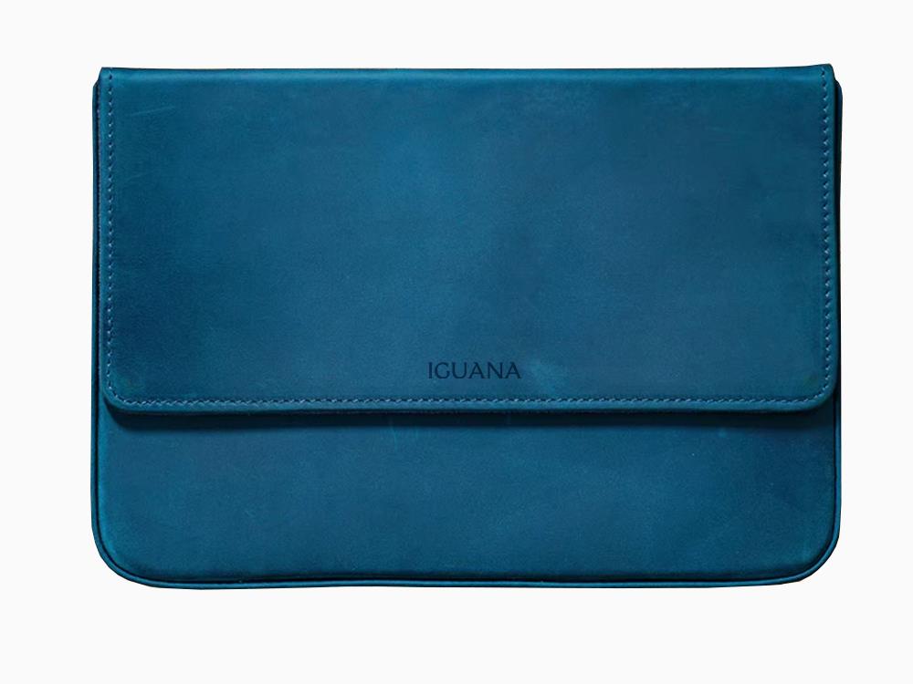 Estuche Iguana Azul, 12 Piezas de Escritura