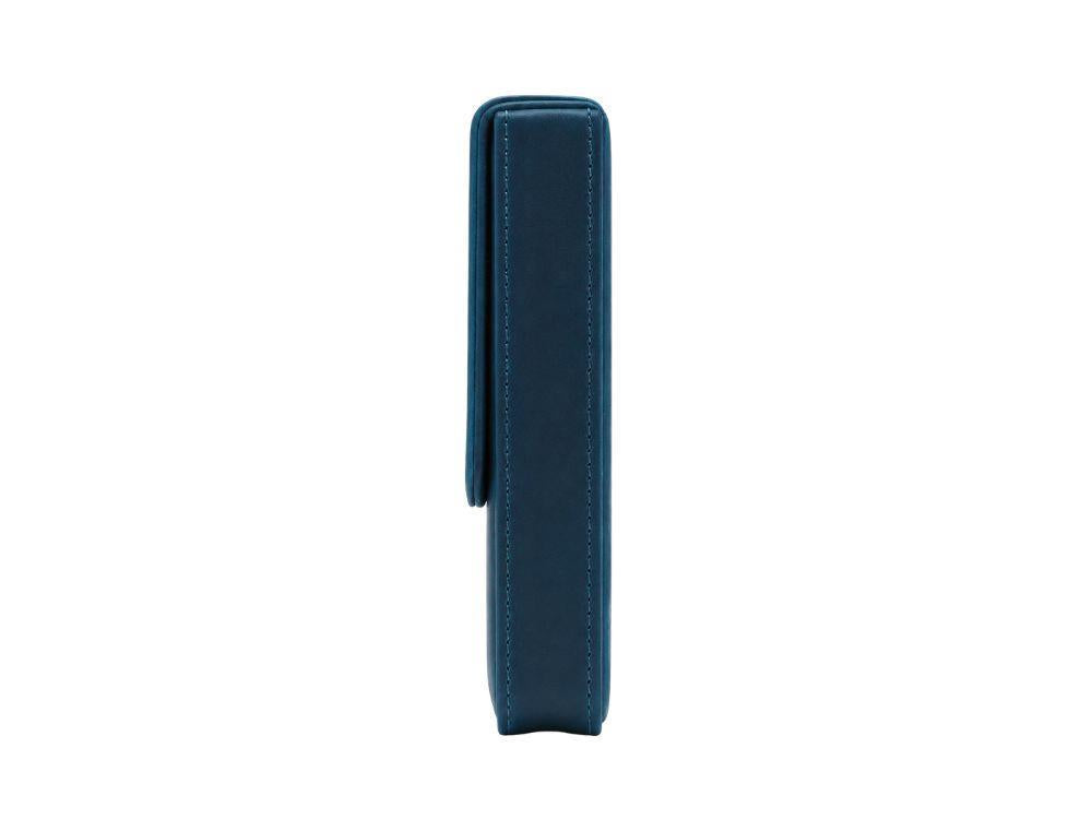 Estuche Iguana Azul para 3 piezas de escritura, PEN-CASE-BLUE-3