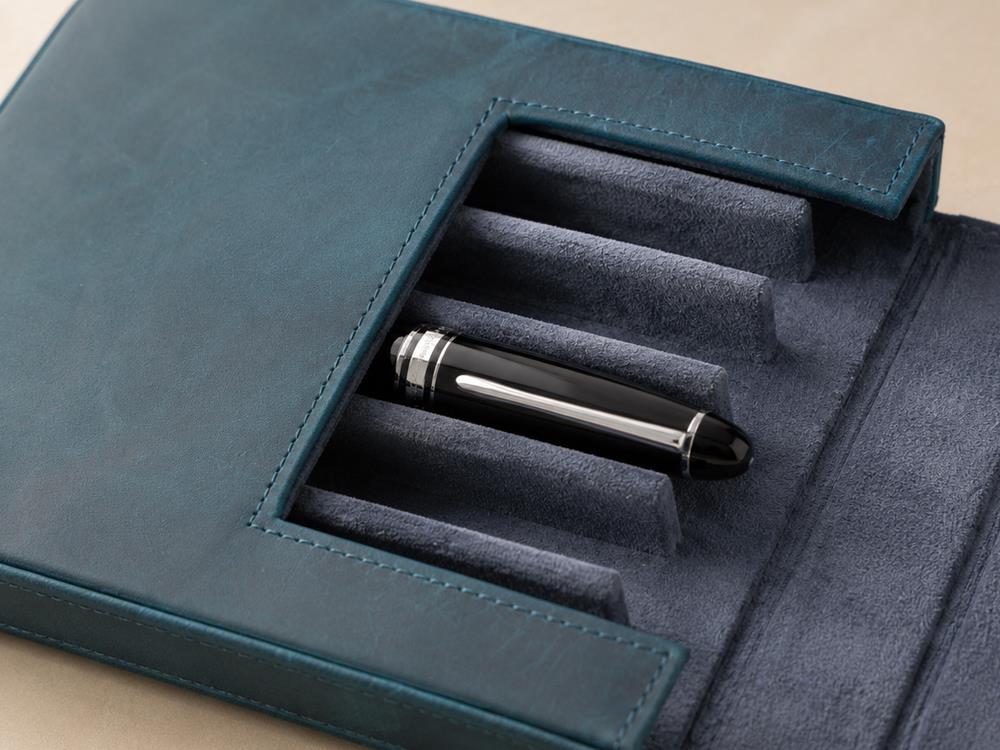 Estuche Iguana Azul 6, PEN-CASE-BLUE-6
