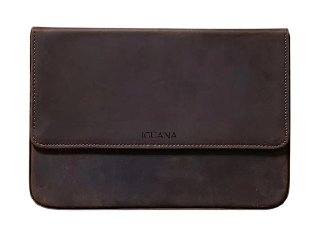 Estuche Iguana Marrón, 12 Piezas de Escritura