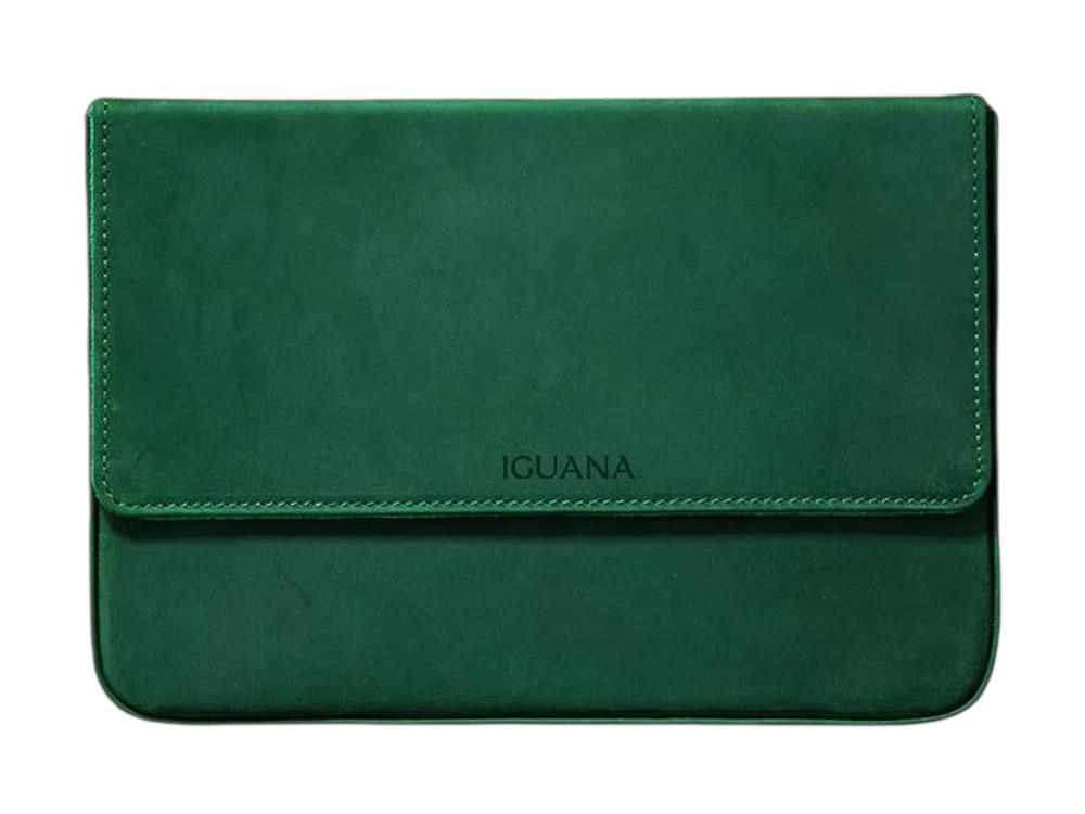 Estuche Iguana Verde, 12 Piezas de Escritura