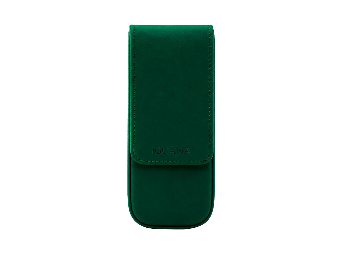 Estuche Iguana Verde para 3 piezas de escritura, PEN-CASE-GREEN-3