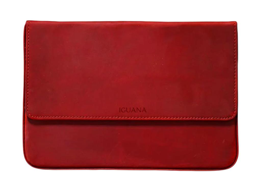 Estuche Iguana Rojo, 12 Piezas de Escritura