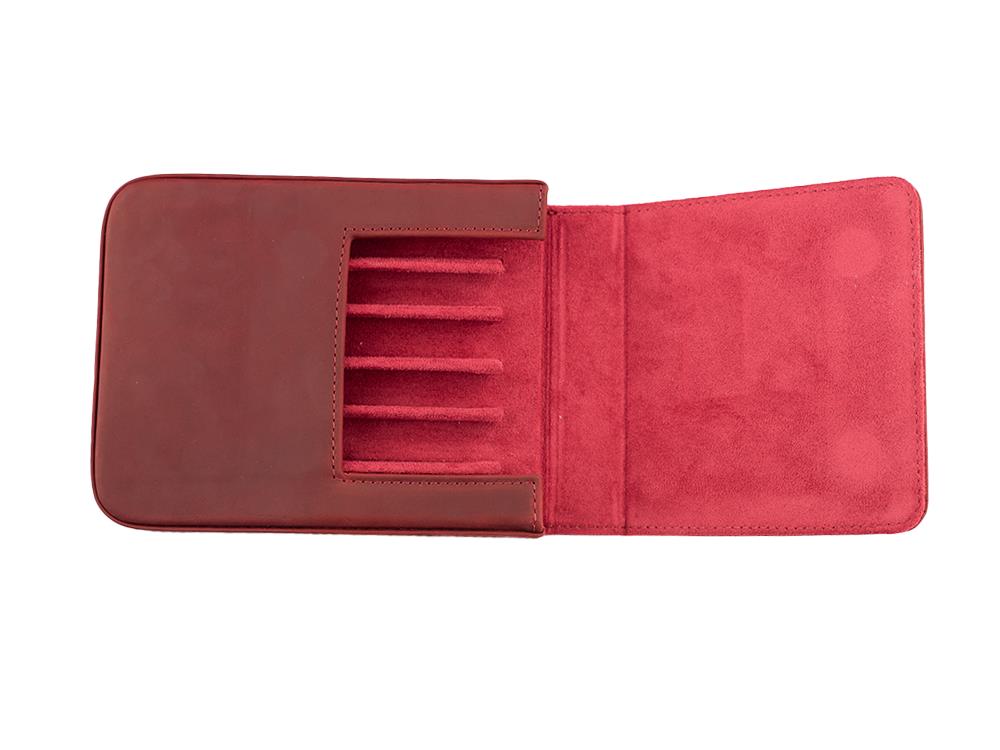 Estuche Iguana Rojo 6, PEN-CASE-RED-6