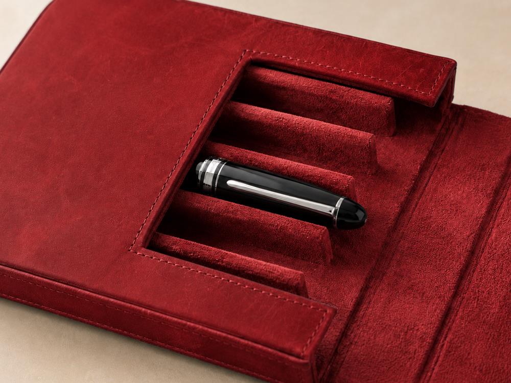 Estuche Iguana Rojo 6, PEN-CASE-RED-6