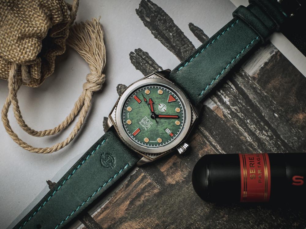 Reloj Automático Indie Watch Zillertal, Verde, 40 mm, 163G