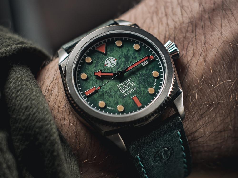 Reloj Automático Indie Watch Zillertal, Verde, 40 mm, 163G