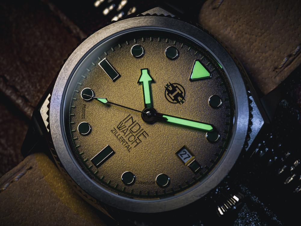 Reloj Automático Indie Watch Zillertal, Amarillo, 40 mm, 163S