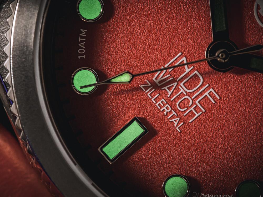 Reloj Automático Indie Watch Zillertal, Rojo, 40 mm, 163T