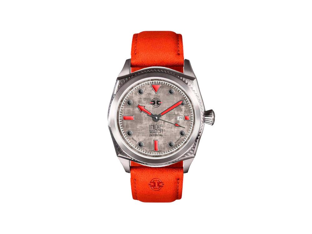 Reloj Automático Indie Watch Zillertal, Gris, 40 mm, 163X
