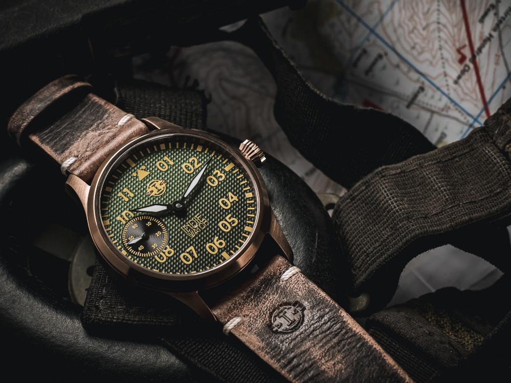 Reloj Automático Indie Watch Swell, PVD Bronce, Verde, 42 mm, 257GB