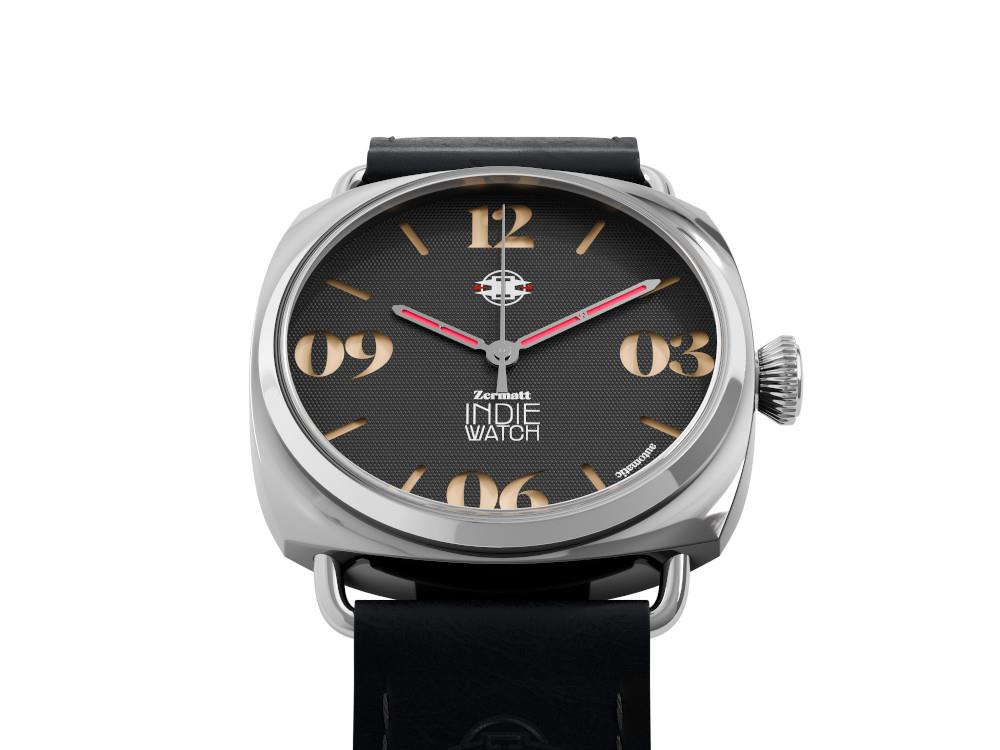 Reloj Automático Indie Watch Zermatt, Negro, 44 mm, 31B