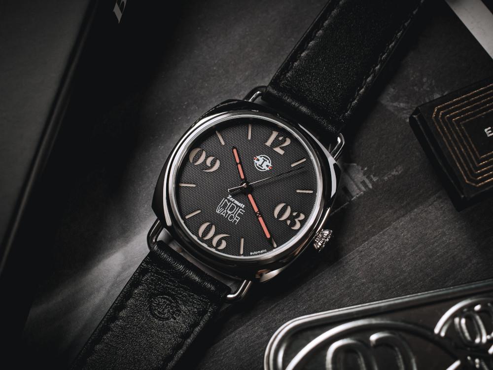 Reloj Automático Indie Watch Zermatt, Negro, 44 mm, 31B