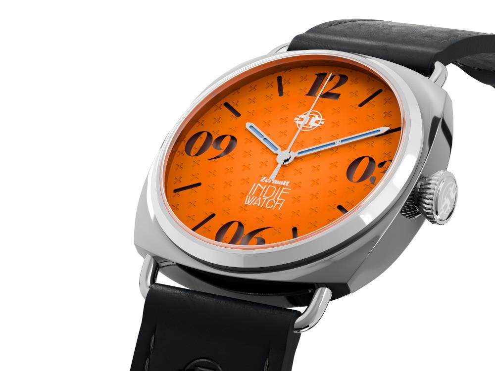 Reloj Automático Indie Watch Zermatt, Naranja, 44 mm, 31K