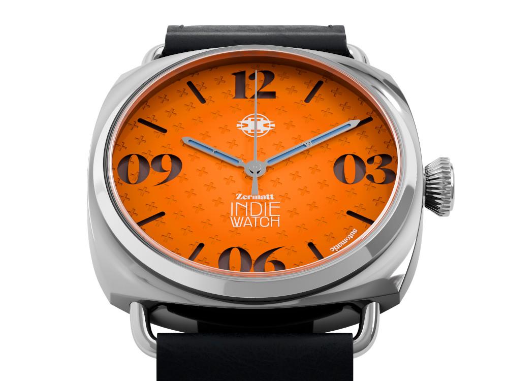 Reloj Automático Indie Watch Zermatt, Naranja, 44 mm, 31K