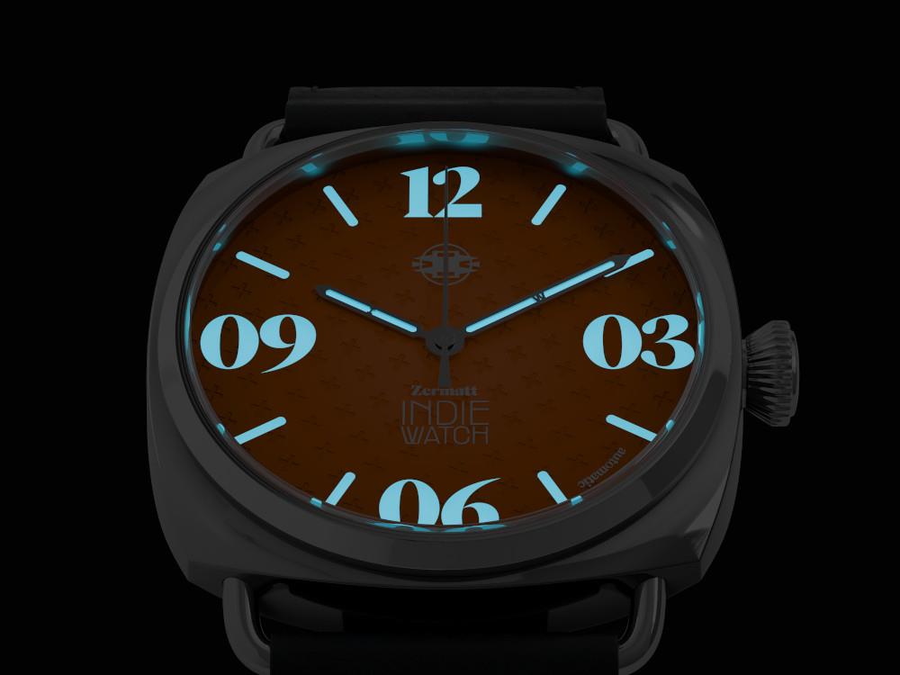 Reloj Automático Indie Watch Zermatt, Naranja, 44 mm, 31K