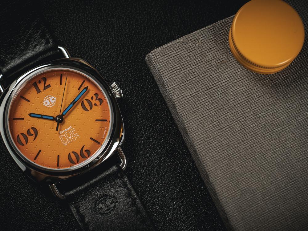 Reloj Automático Indie Watch Zermatt, Naranja, 44 mm, 31K