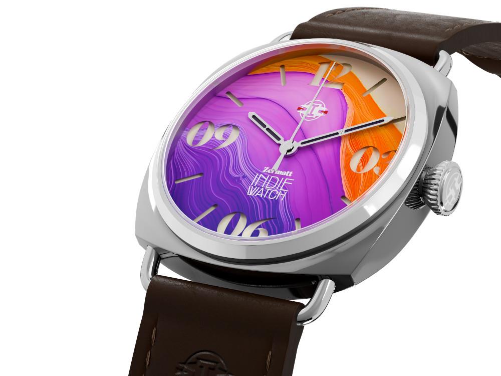 Reloj Automático Indie Watch Zermatt, Rosa, 44 mm, 31P