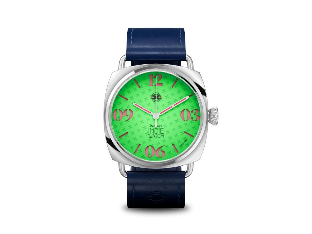 Reloj Automático Indie Watch Zermatt, Verde, 44 mm, 31T