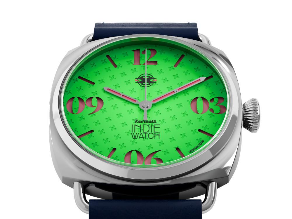 Reloj Automático Indie Watch Zermatt, Verde, 44 mm, 31T