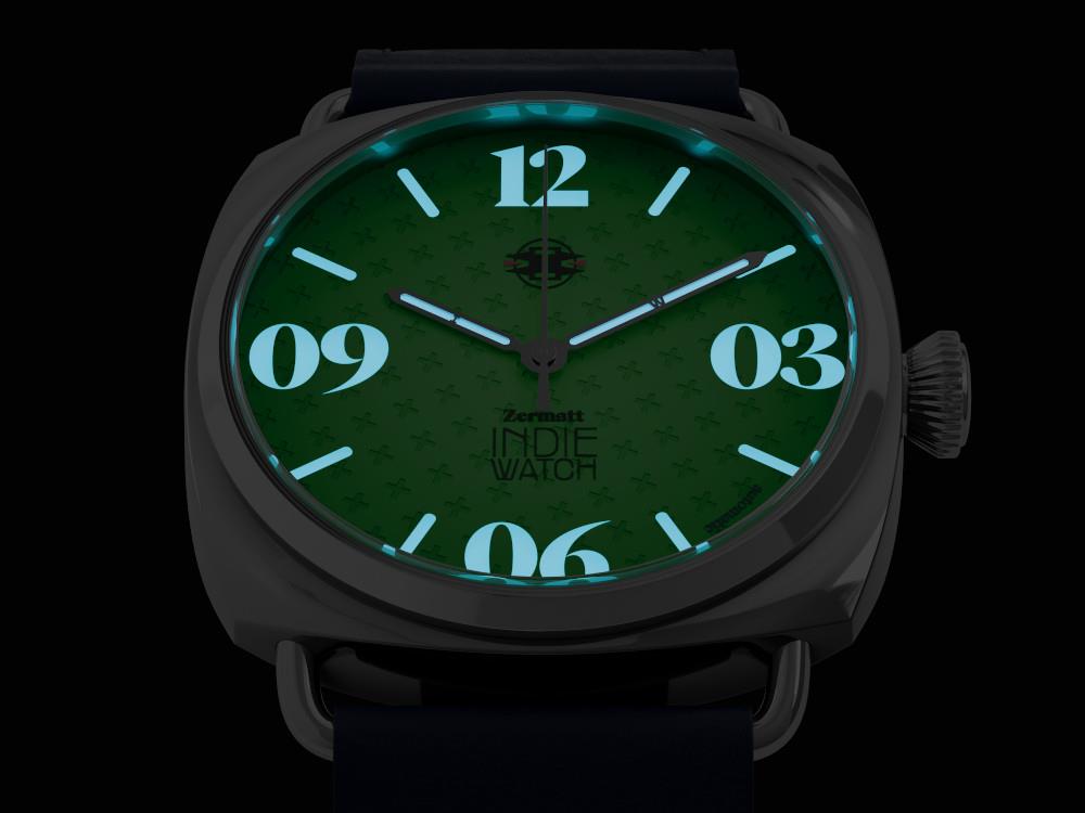 Reloj Automático Indie Watch Zermatt, Verde, 44 mm, 31T