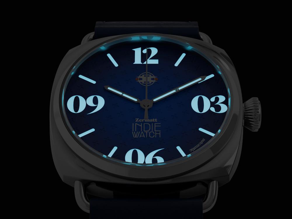 Reloj Automático Indie Watch Zermatt, Azul, 44 mm, 31Z