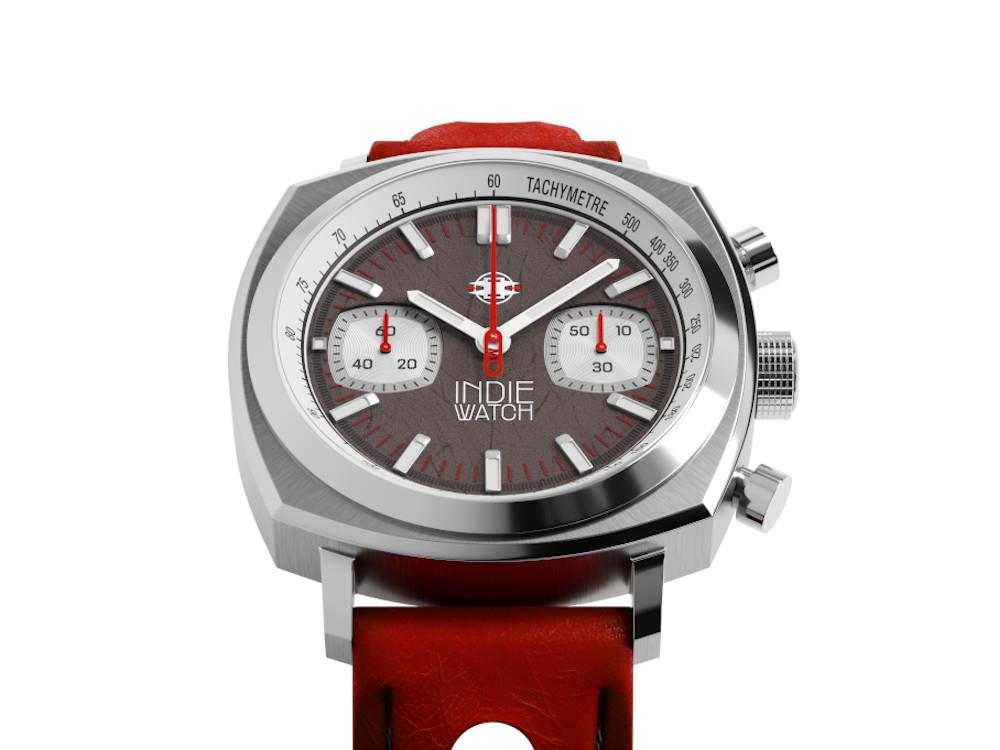 Reloj de Cuarzo Indie Watch Strum, Antracita, 42 mm, Cronógrafo, 521B