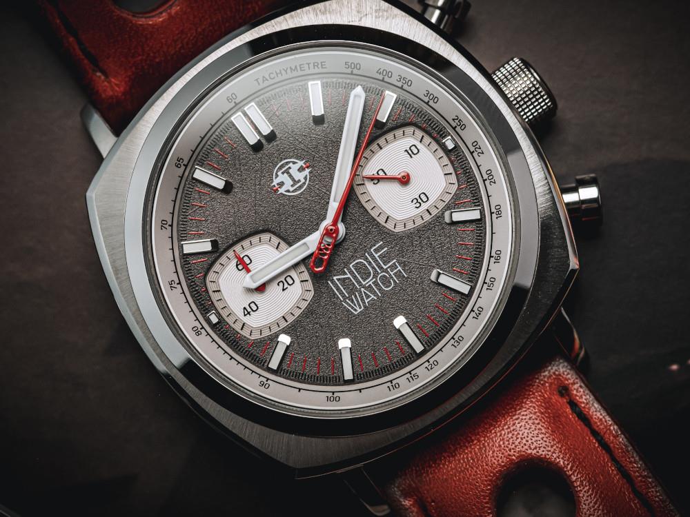 Reloj de Cuarzo Indie Watch Strum, Antracita, 42 mm, Cronógrafo, 521B