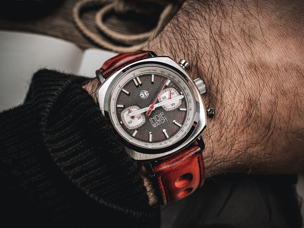 Reloj de Cuarzo Indie Watch Strum, Antracita, 42 mm, Cronógrafo, 521B