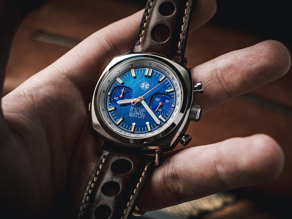 Reloj de Cuarzo Indie Watch Strum, Azul, 42 mm, Cronógrafo, 521K