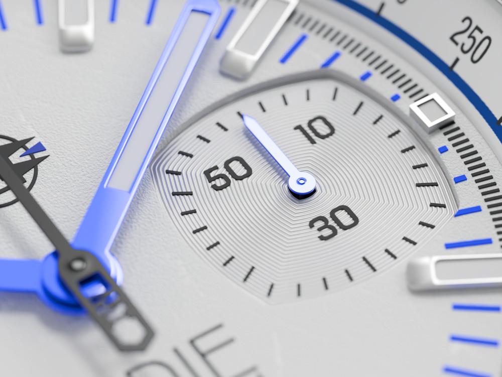 Reloj de Cuarzo Indie Watch Strum, Blanco, 42 mm, Cronógrafo, 521L