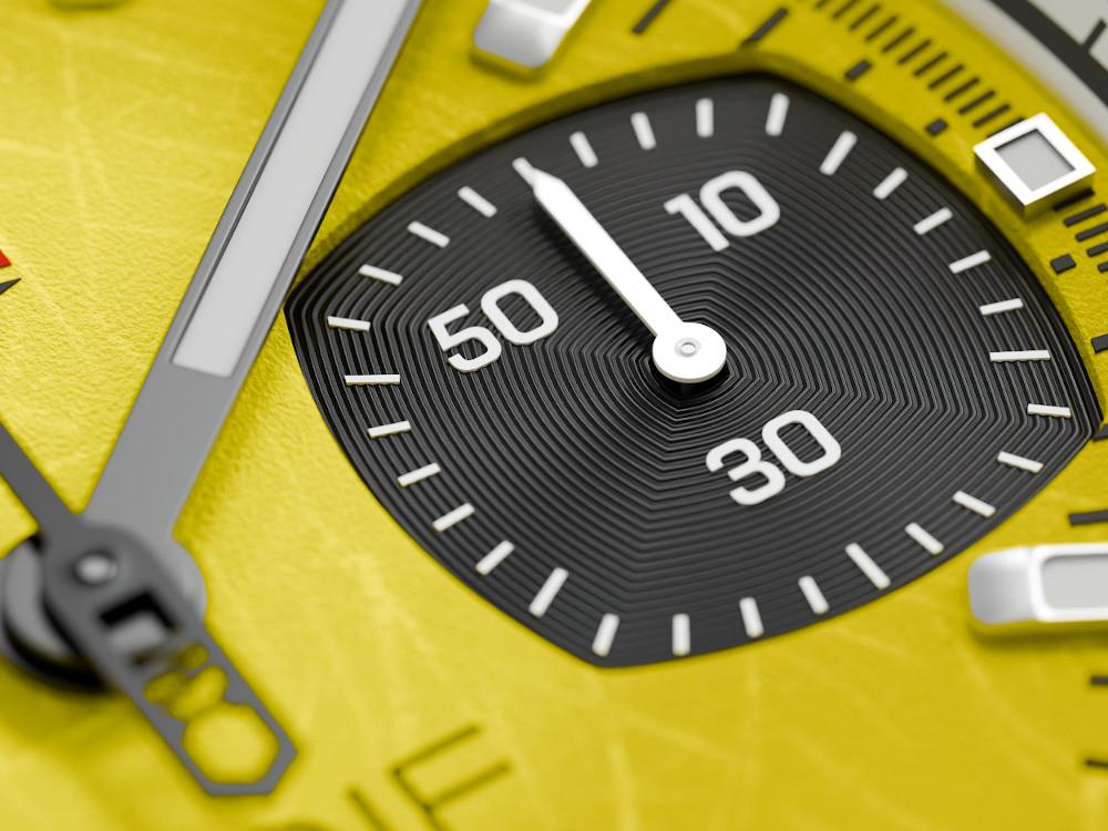 Reloj de Cuarzo Indie Watch Strum, Amarillo, 42 mm, Cronógrafo, 521M